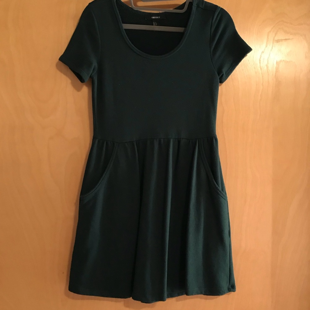Forest Green skater dress